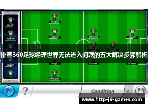 排查360足球经理世界无法进入问题的五大解决步骤解析