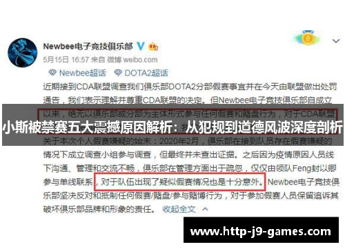 小斯被禁赛五大震撼原因解析：从犯规到道德风波深度剖析