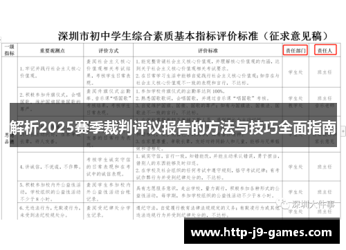 解析2025赛季裁判评议报告的方法与技巧全面指南
